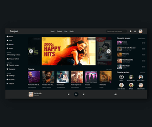 Sangeet Music Desktop UI